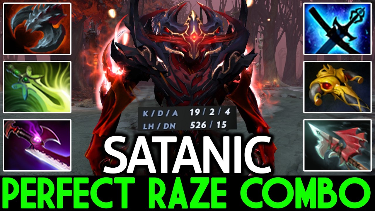 SATANIC [Shadow Fiend] Signature Hero Shadowraze Combo Dota 2