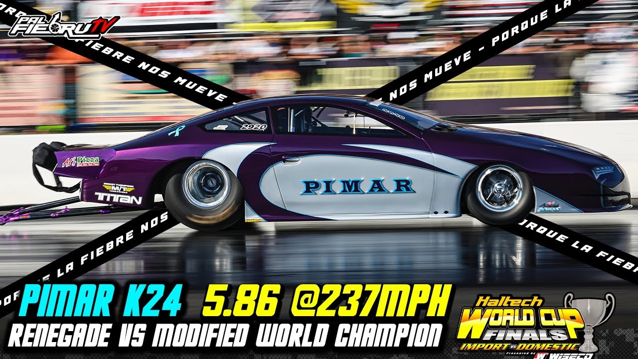 5sec Honda K Series Wins World Cup Finals | Pimar K24 turbo 5.86 @237mph | PalfiebruTV
