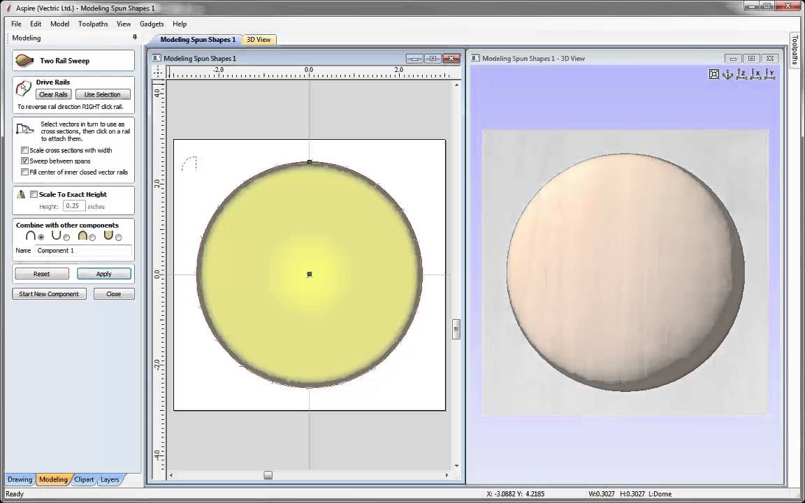 Vectric Tips & Tricks - Modeling a Spun Shape Part 1
