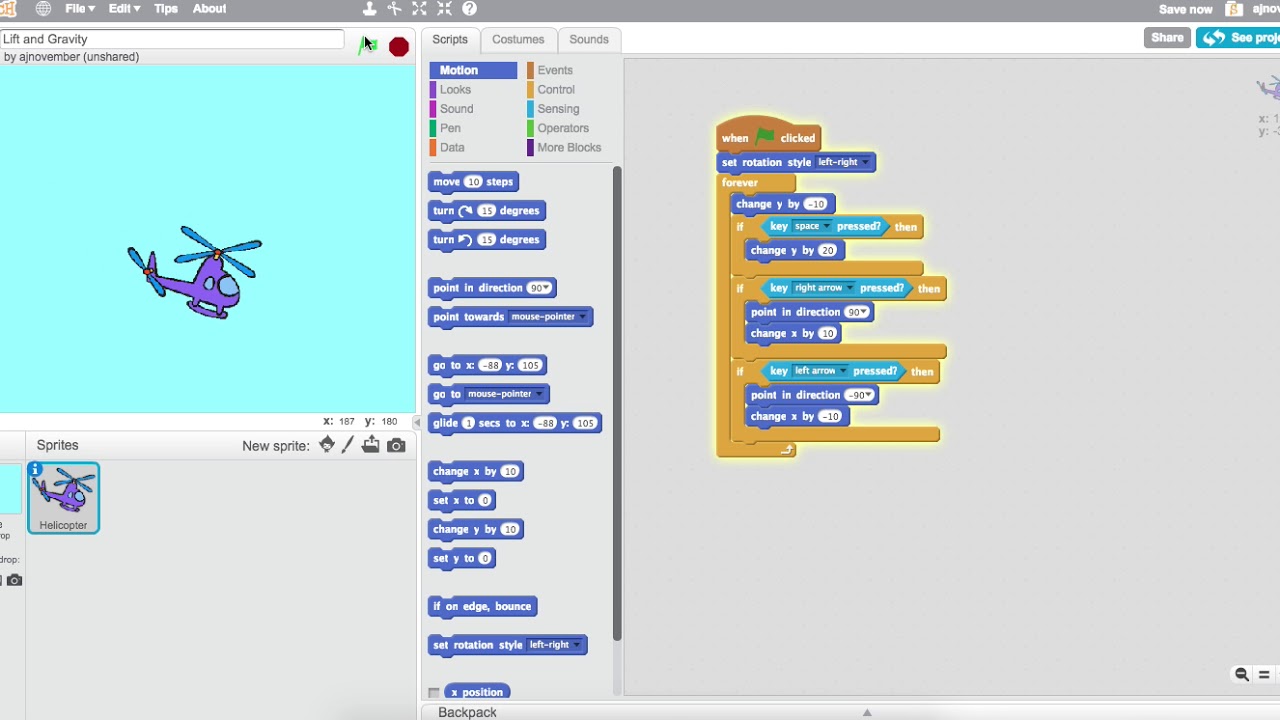 Scratch Science: Lift and Gravity
