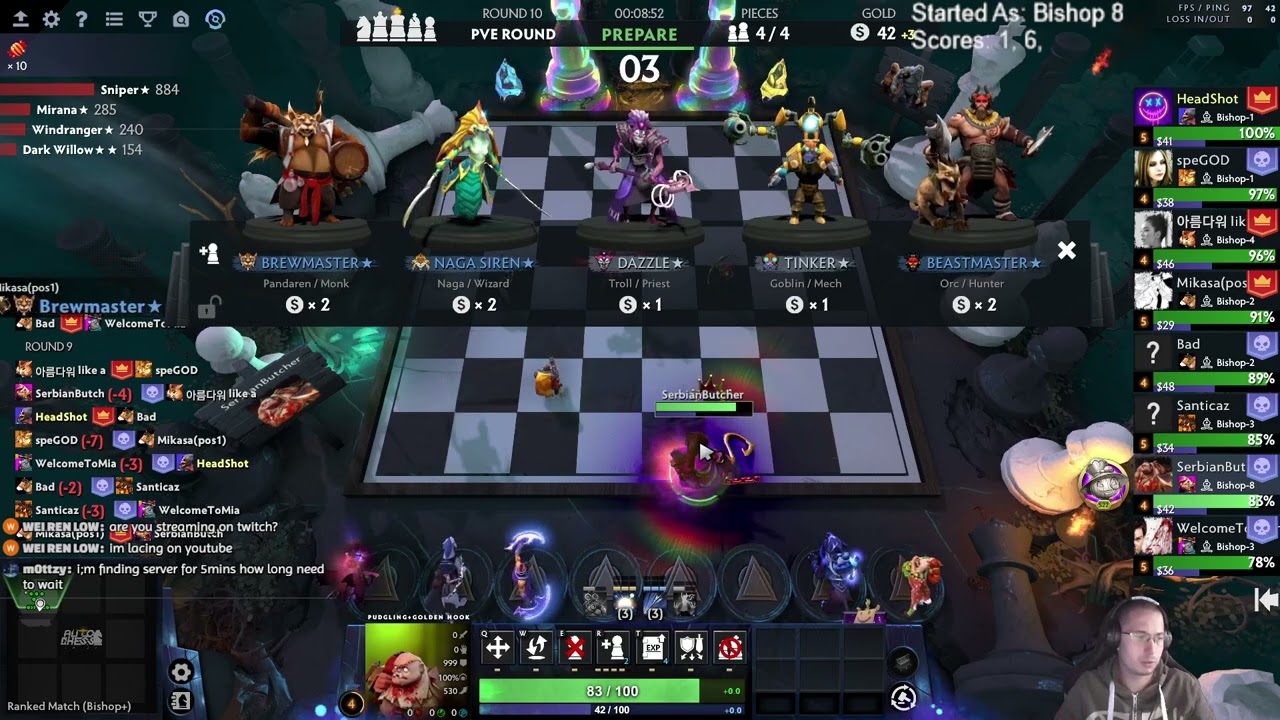 6 Elves/Hunters 4 Nagas! Dota Auto Chess S28!