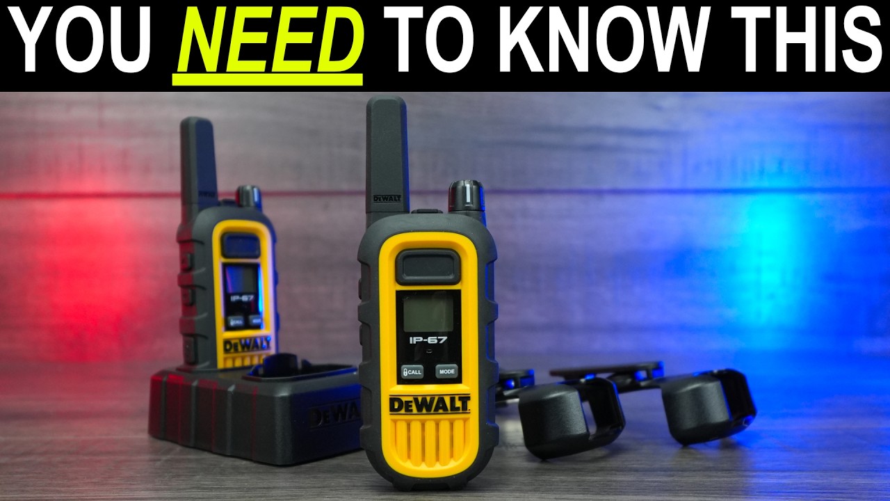 Распаковка рации Dewalt Walkie Talkie DXFRS300