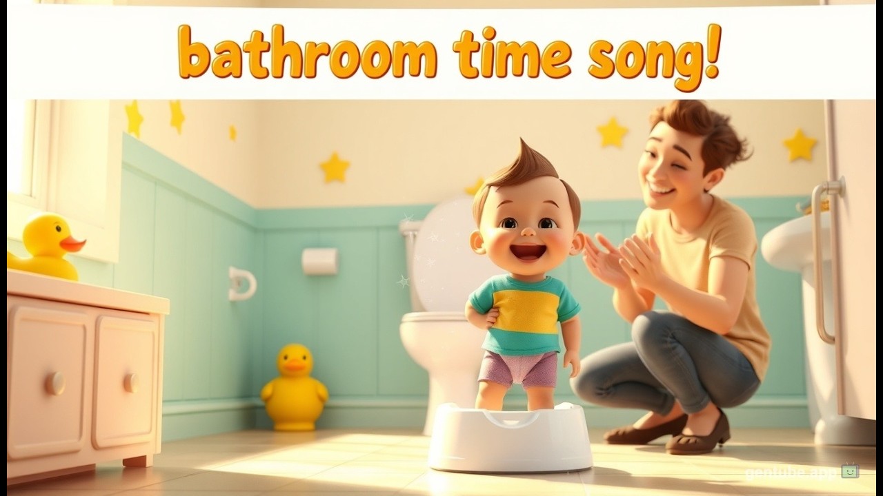 Bathroom Time Song for Kids  | Toddler Bathroom Routine Song | Kids Song