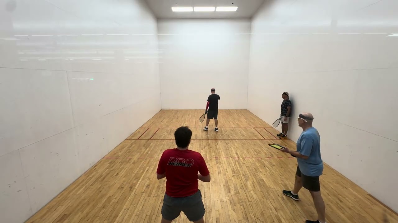 02.09.2026 4/4 Amir/Brandon vs. Robert/Miguel doubles racquetball at LAF Austin TX. 