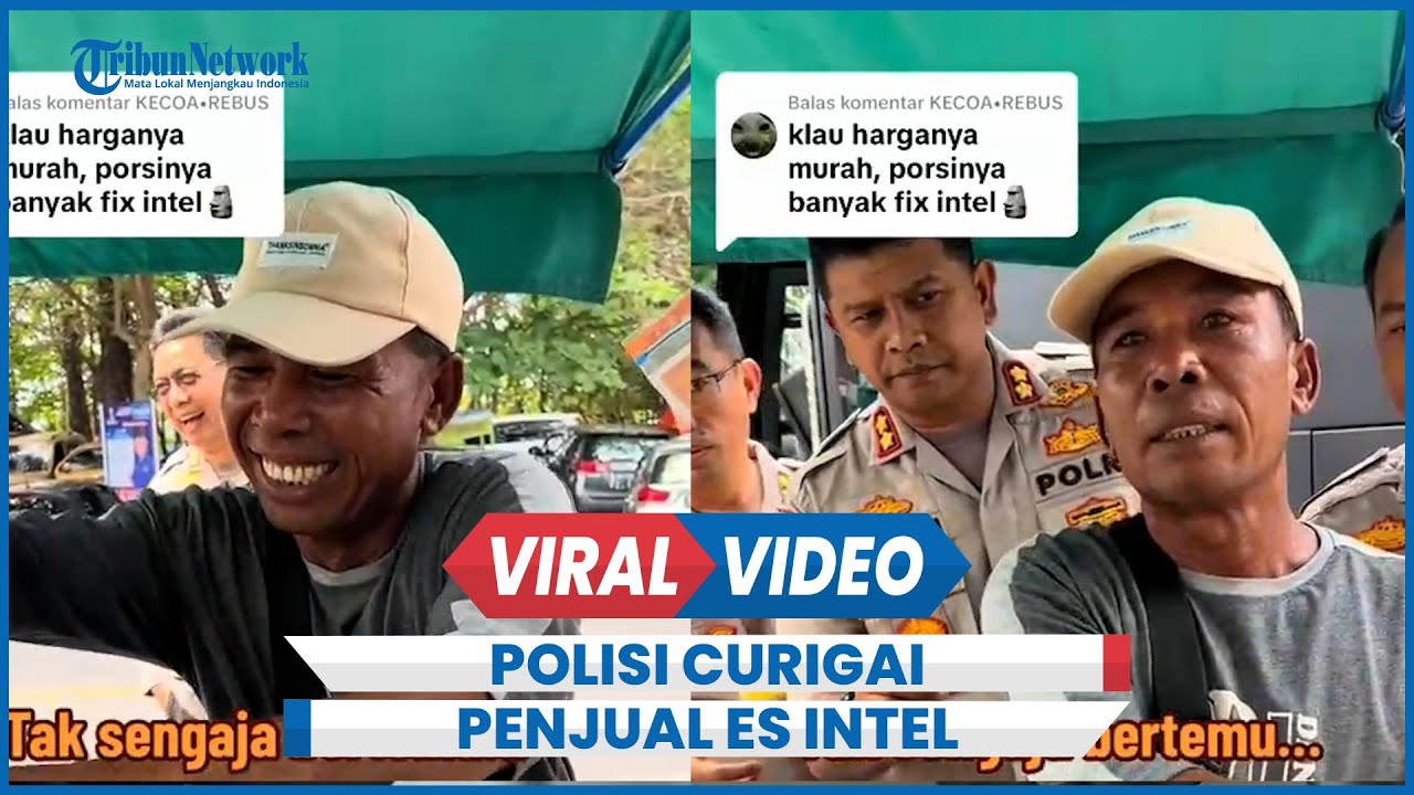 Momen Kocak Polisi Curigai Bapak-bapak Penjual Es Sebagai Intel Pangkat Aiptu