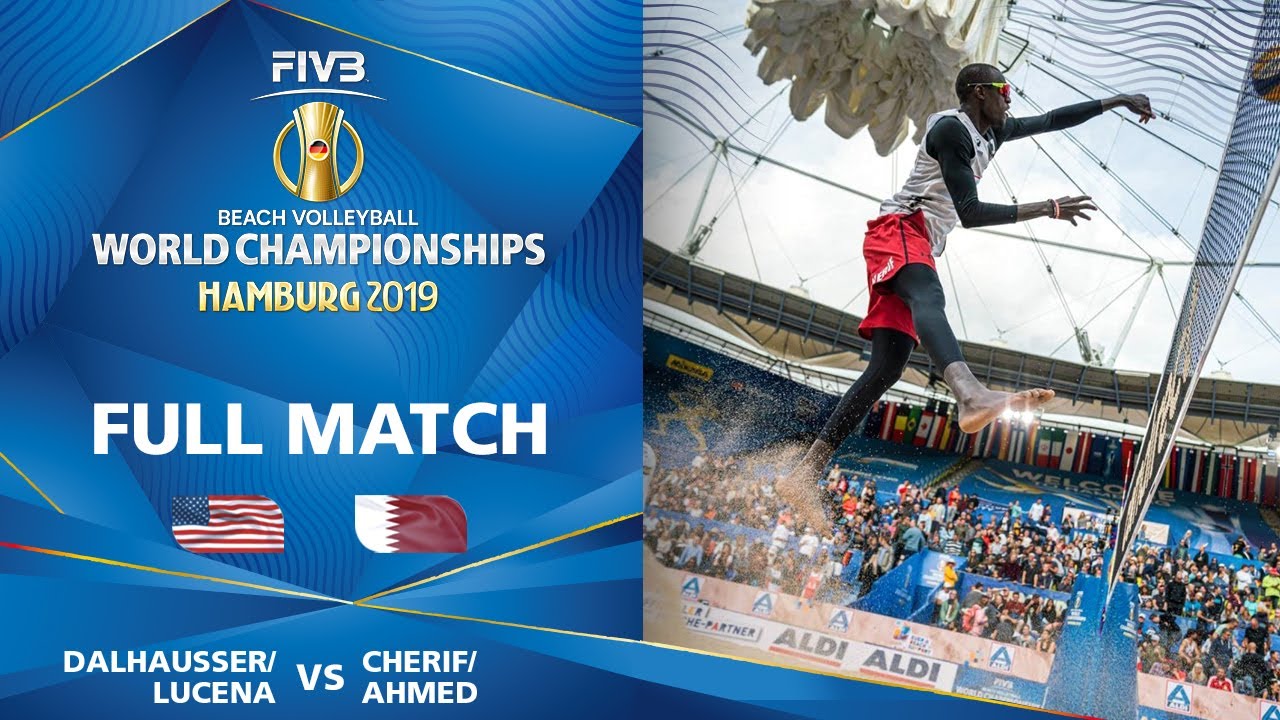 Lucena/Dalhausser vs. Ahmed/Cherif - Full Match | Beach Volleyball World Champs Hamburg 2019