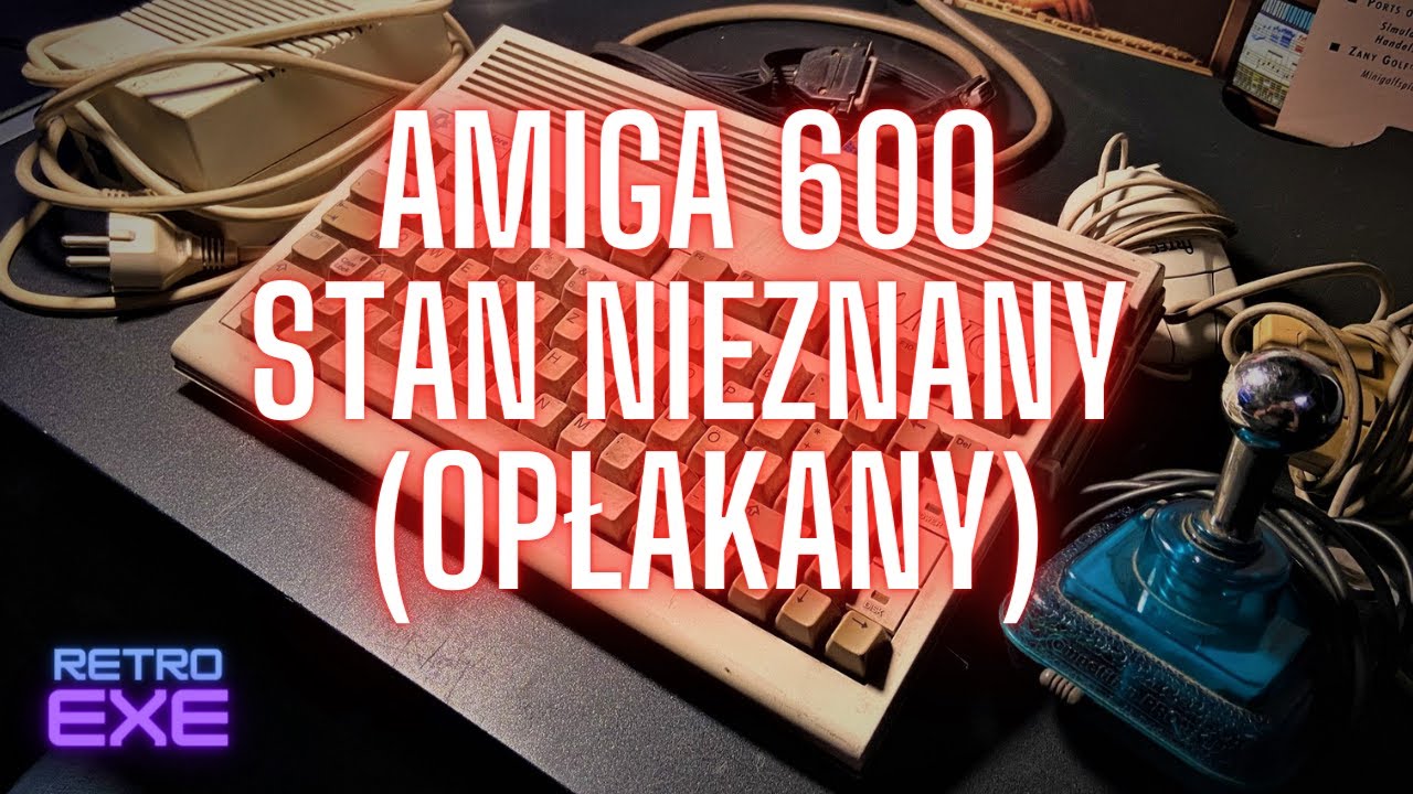 Zestaw Amiga 600 stan nieznany, opłakany...