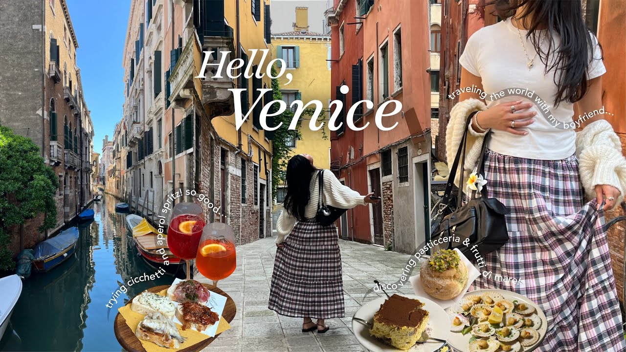 a few days in venice, italy 🇮🇹🍝 | vintage shopping & cafe mornings with my bf