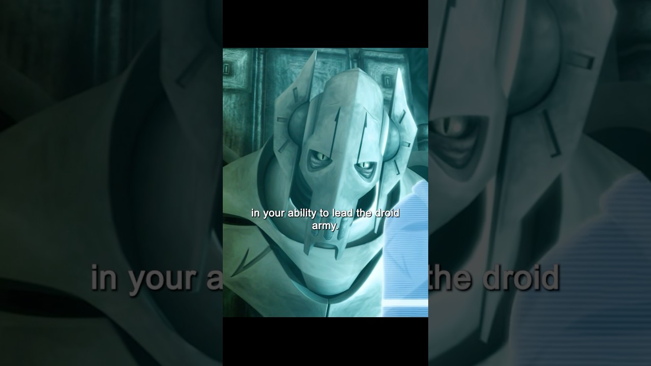 All of this was Count Dooku's test for General Grievous.