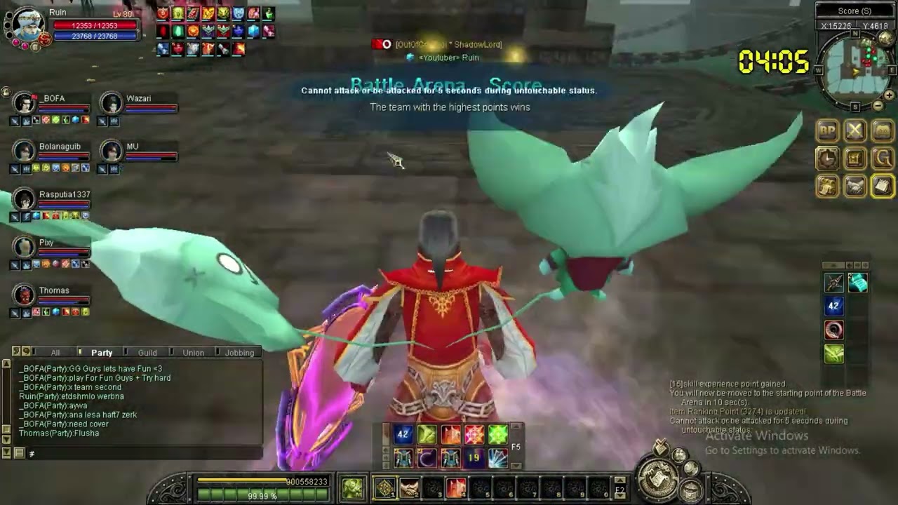 Golden Online Arena Party Vs XTeam