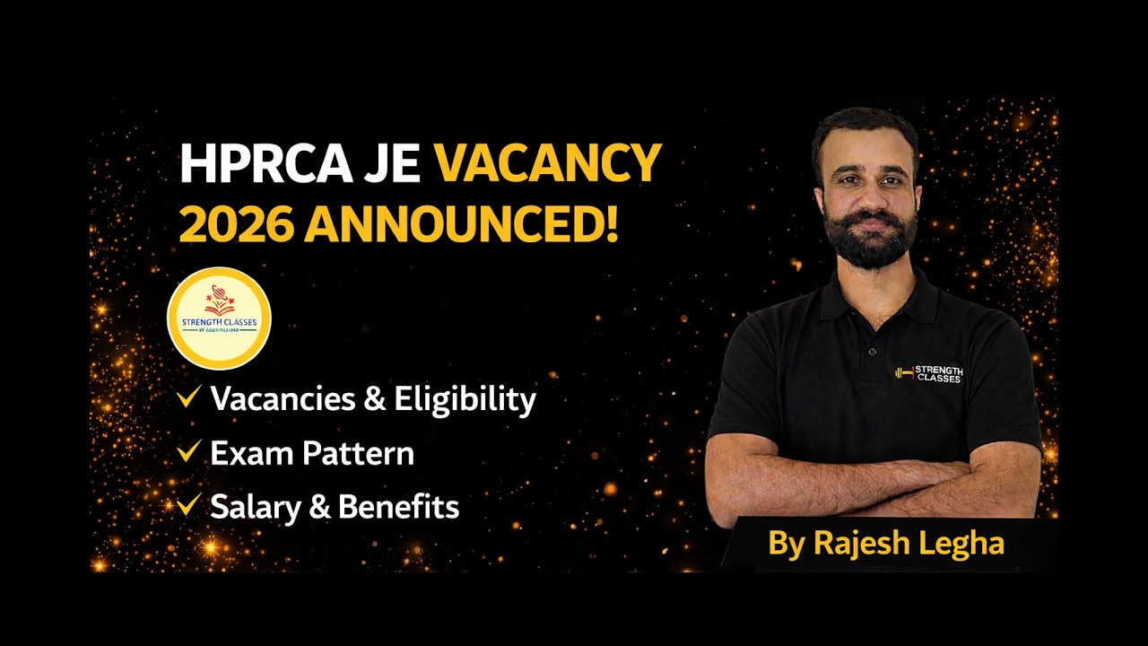 HPRCA JE Civil Recruitment 2026 | 149 Vacancies | Full Notification Details & Syllabus