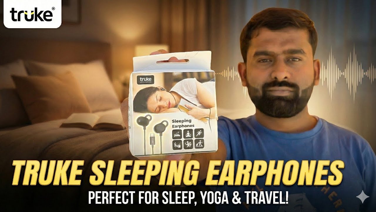 Truke Bass S2 Sleeping Earphones 🎧 | Comfort + Bass Test | Full Review