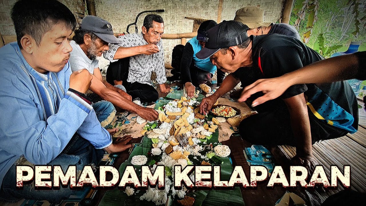 Pemadam Kelaparan Sebelum Bulan Ramadhan, Masak Nasi Liwet, Ikan Asin, Sambal Dan Lalapan