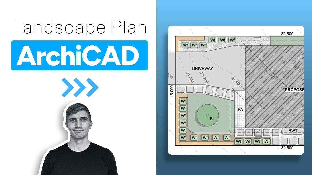 Draw a Landscape Plan - ArchiCAD Tutorial