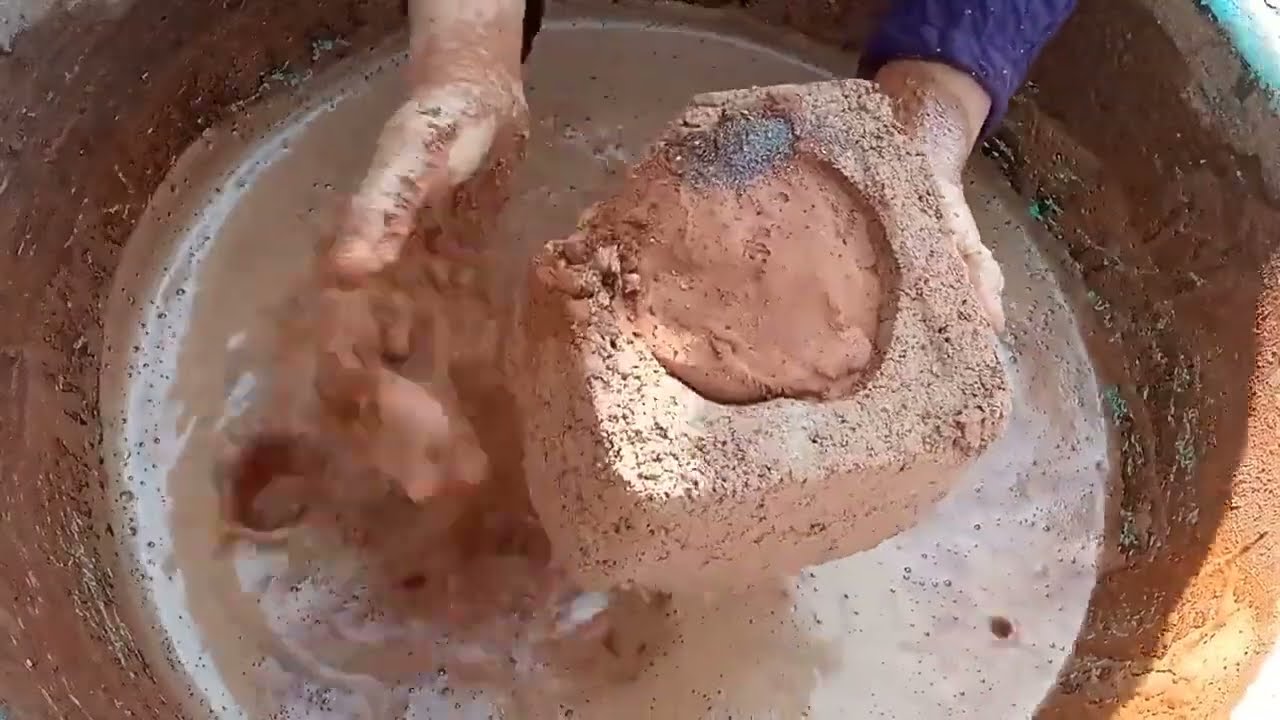 ASMR|| Super soft dusty pure red dirt #satisfying #asmrvideos #asmr #relax