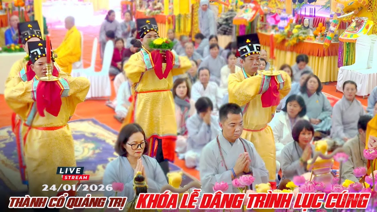 Khóa Lễ Dâng Trình Lục Cúng Chư Phật tại Thành cổ Quảng Trị