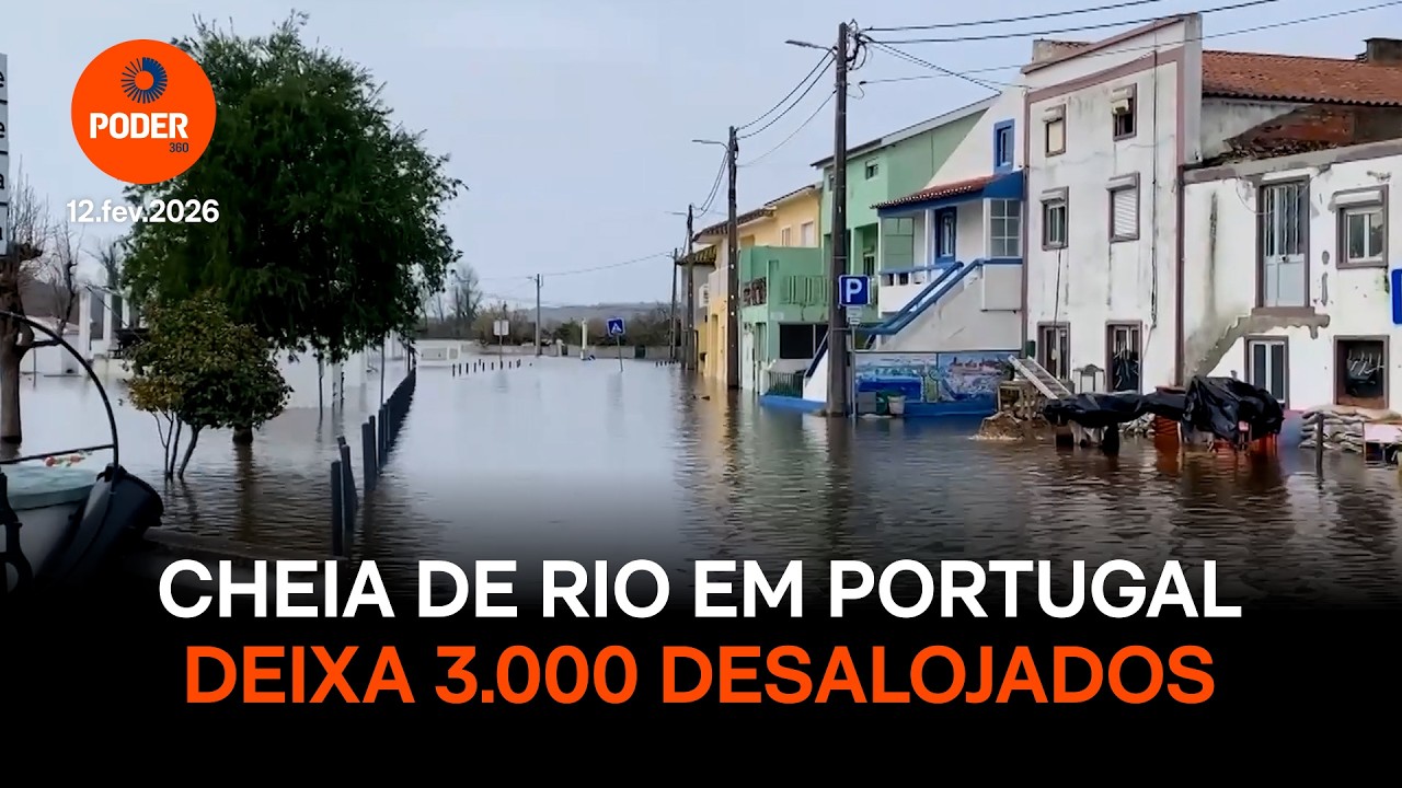 Cheia de rio em Portugal deixa 3.000 desalojados
