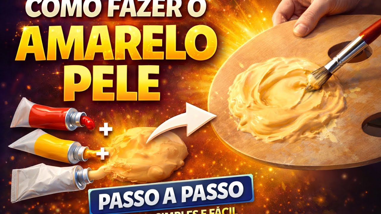 Como Fazer Amarelo Pele Perfeito (Passo a Passo Simples e Fácil)