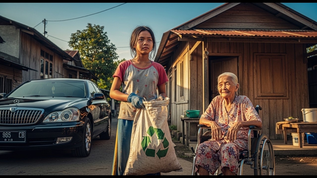 Gadis pemulung merawat nenek lumpuh, sebulan kemudian mobil mewah datang membawa kejutan besar.