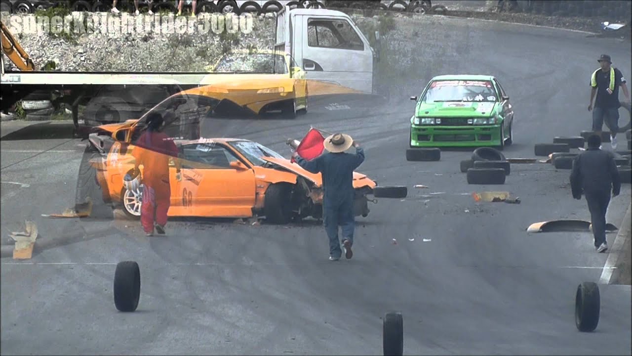 2011MSC備北大会 クラッシュ集 備北ハイランドサーキット drift spin & crash!!