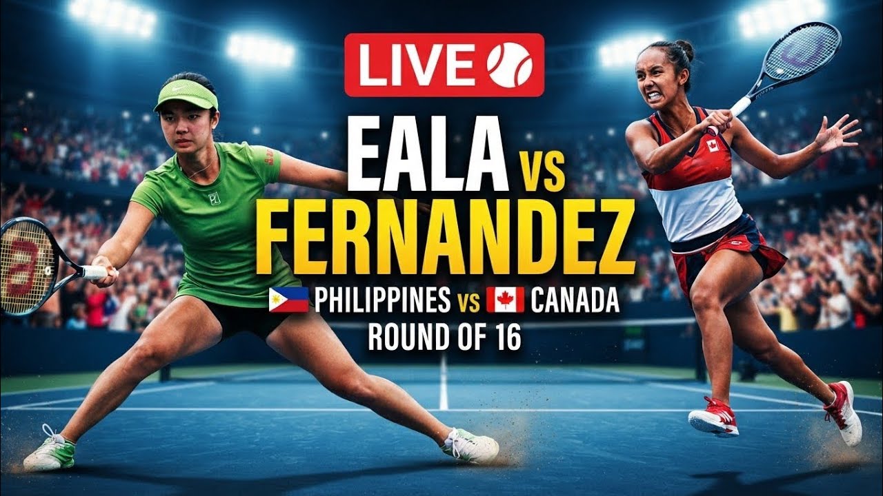 🎾 LIVE: 🇵🇭 Alex Eala vs 🇨🇦 Leylah Fernandez | Round of 16 Showdown! 🏆
