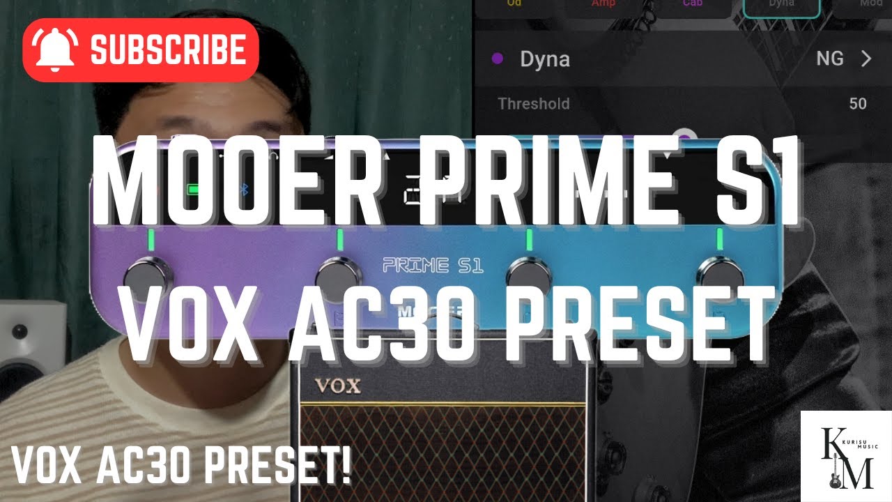 MOOER PRIME S1 VOX AC30 PRESET