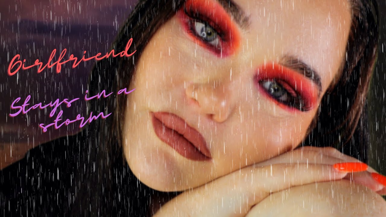 ASMR | Girlfriend Stays With You During A Storm | Thunder and Rain Sounds