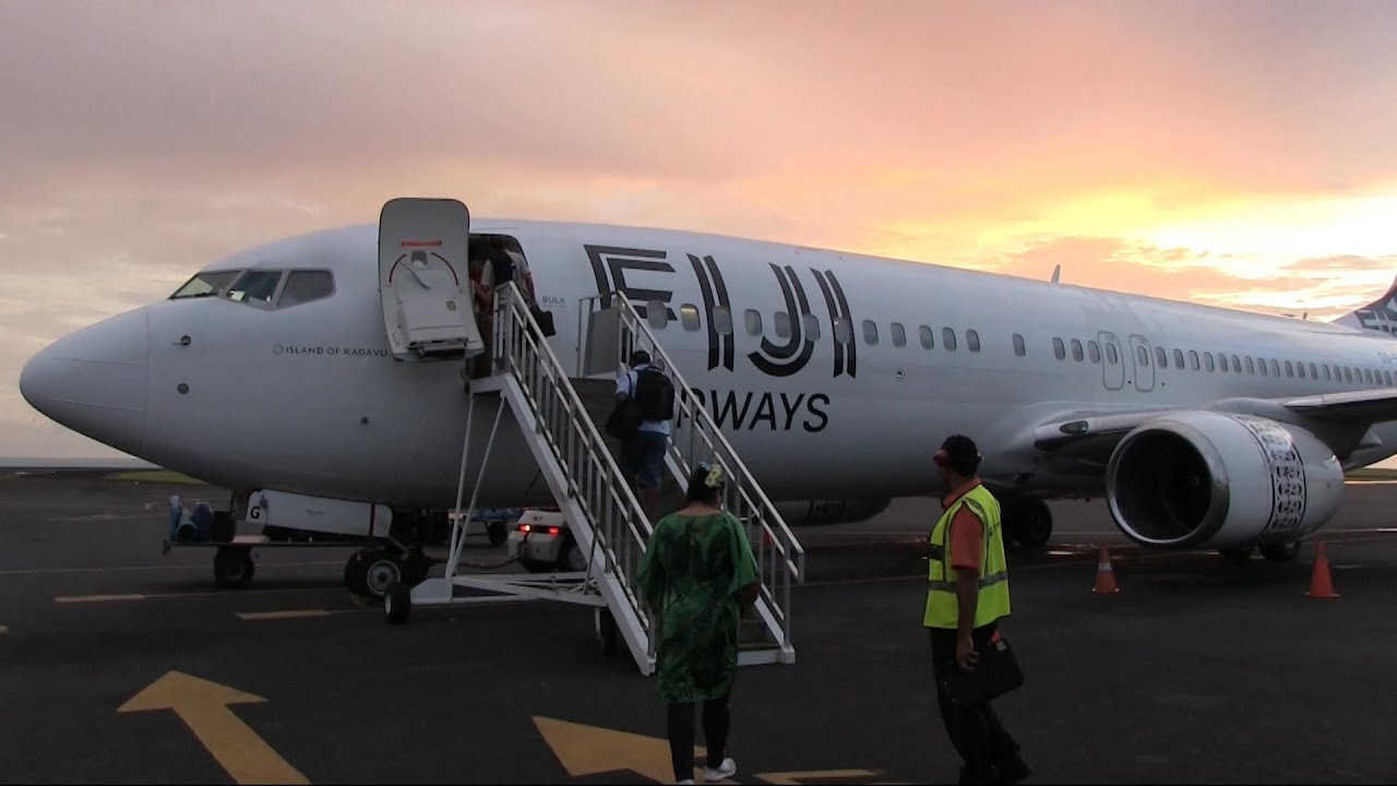 Fiji Airways B737 Takeoff Samoa