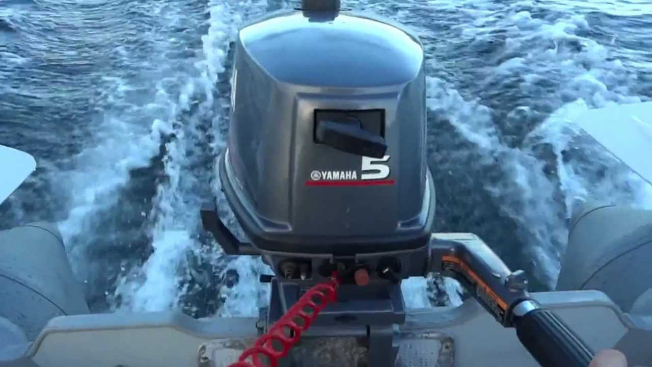 Test kjøring av Yamaha 5hk med Maritim jolle 1