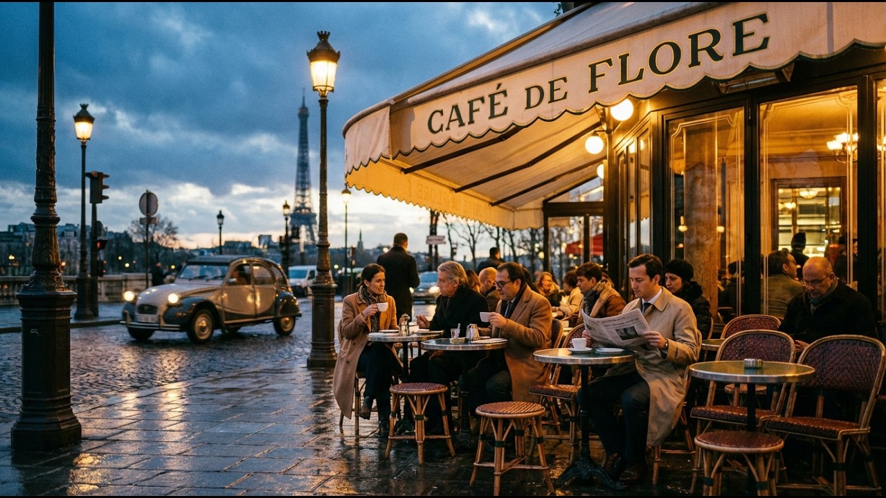 4K Café Society ☕🎷 | Cozy Ambience & Sophisticated Timeless Jazz for Relaxing, Study & Focus