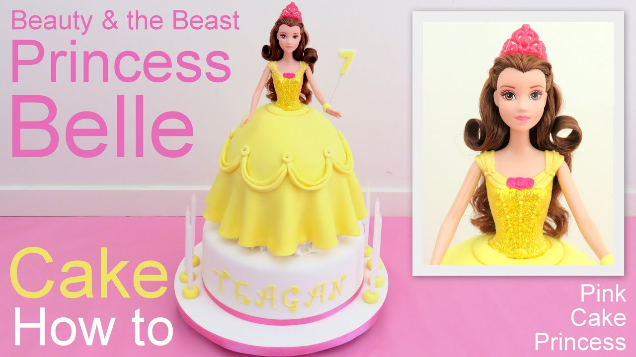 Disney Princess Belle Doll Cake How to By Pink Cake Princess