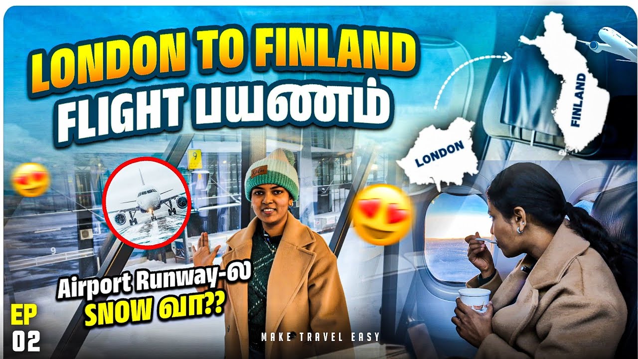 Flying✈️ from London🇬🇧 to Rovaniemi, Finland 🇫🇮 | Ryanair Flight & Travel Tips | Lapland Winter Trip