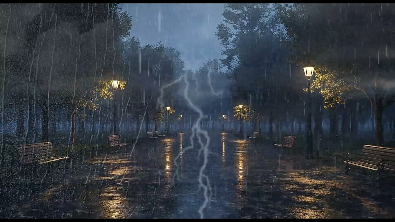 ✨ You’ll Sleep Before 5 Minutes 💤 Rainstorm & Thunder