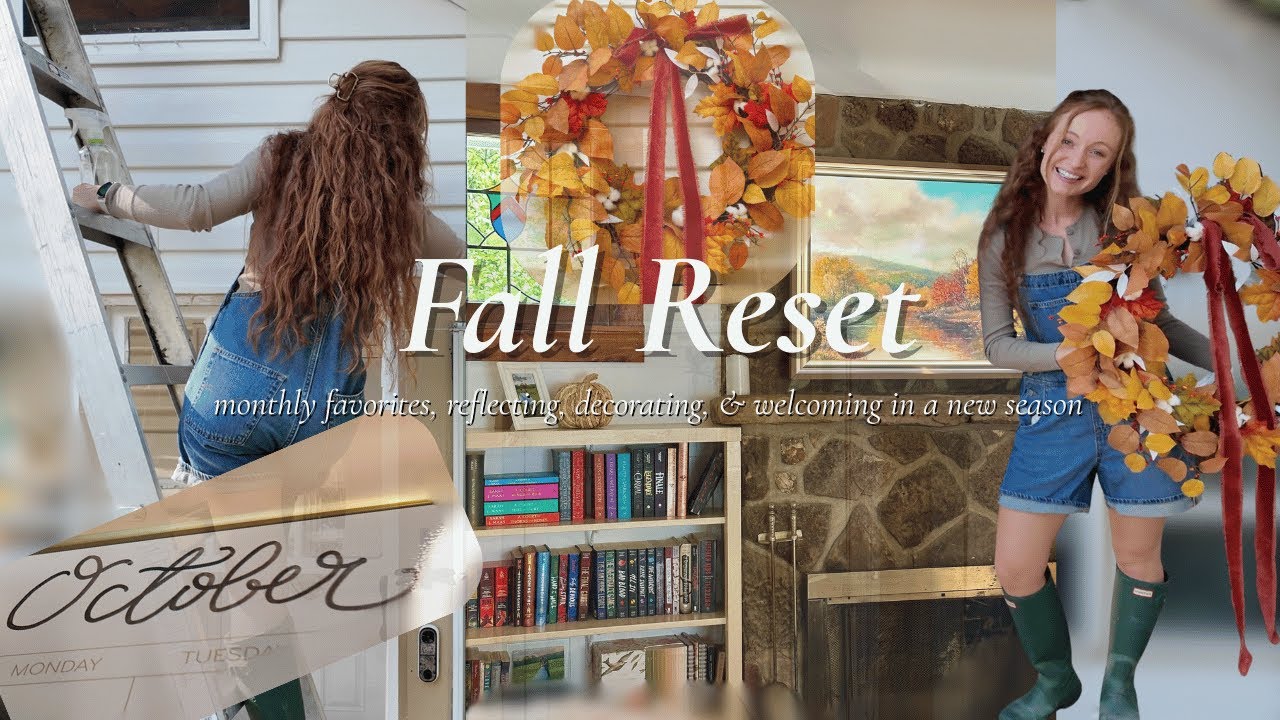 Fall Reset | monthly reflection, journaling, making a wreath, decorating, & welcoming a new season