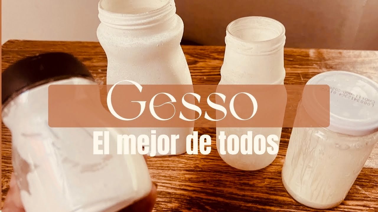 Como hacer el mejor Gesso casero para vidrio 