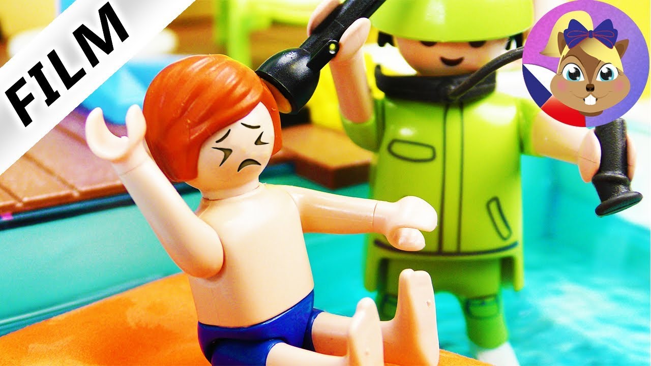 Playmobil příběh | Challenge v bazénu | Jak dopadne Julian? | Rodina Dvořákova