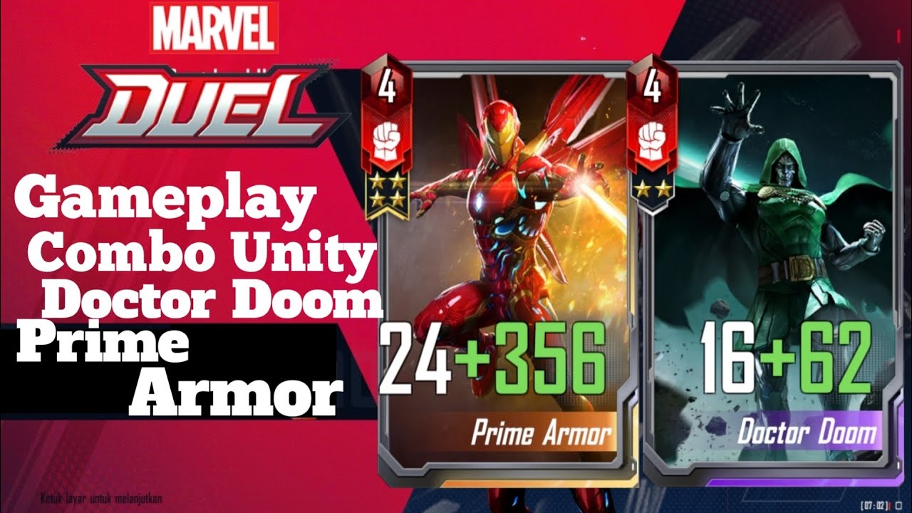 Marvel Duel | Gameplay Combo Unity Prime Armor with Doctor Doom