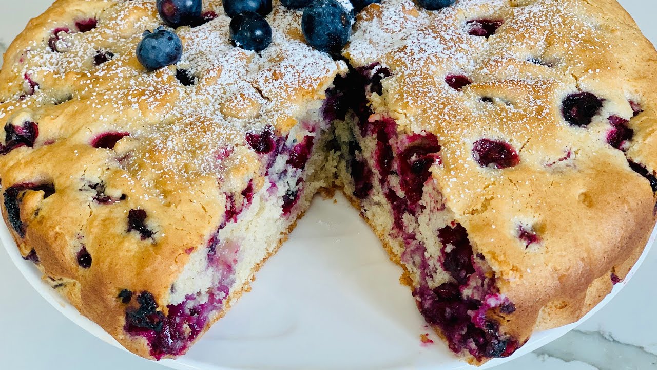 Blueberry Cake // Bánh Blueberry (việt quất) (English Sub)