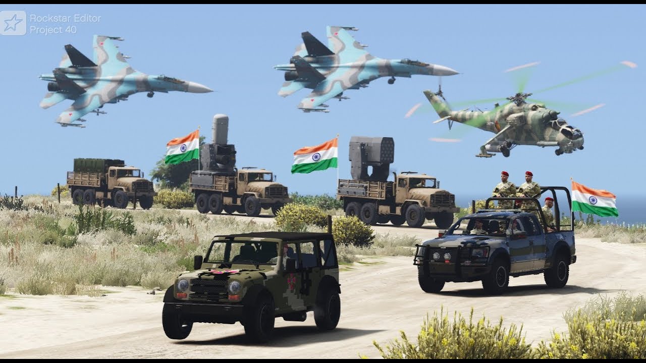 GTA 5 Gameplay - Air Attack on Army Convoy - Game Loverz
