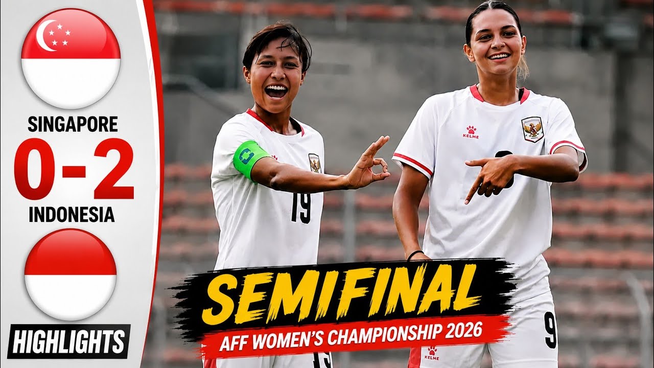 Highlight Timnas Putri Indonesia 2-0 Singapore | AFF Women&rsquo;s Championship 2026