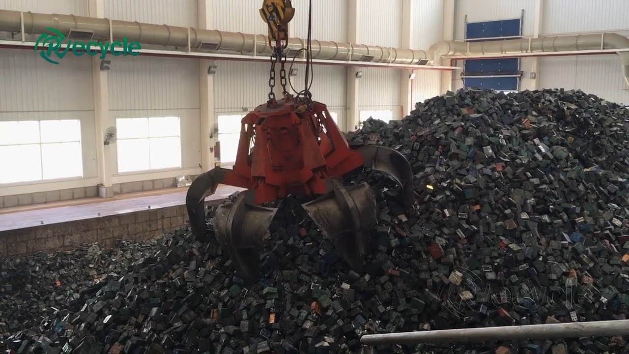 100,000 tons/year Lead Acid Battery Breaking and Recycling Machine