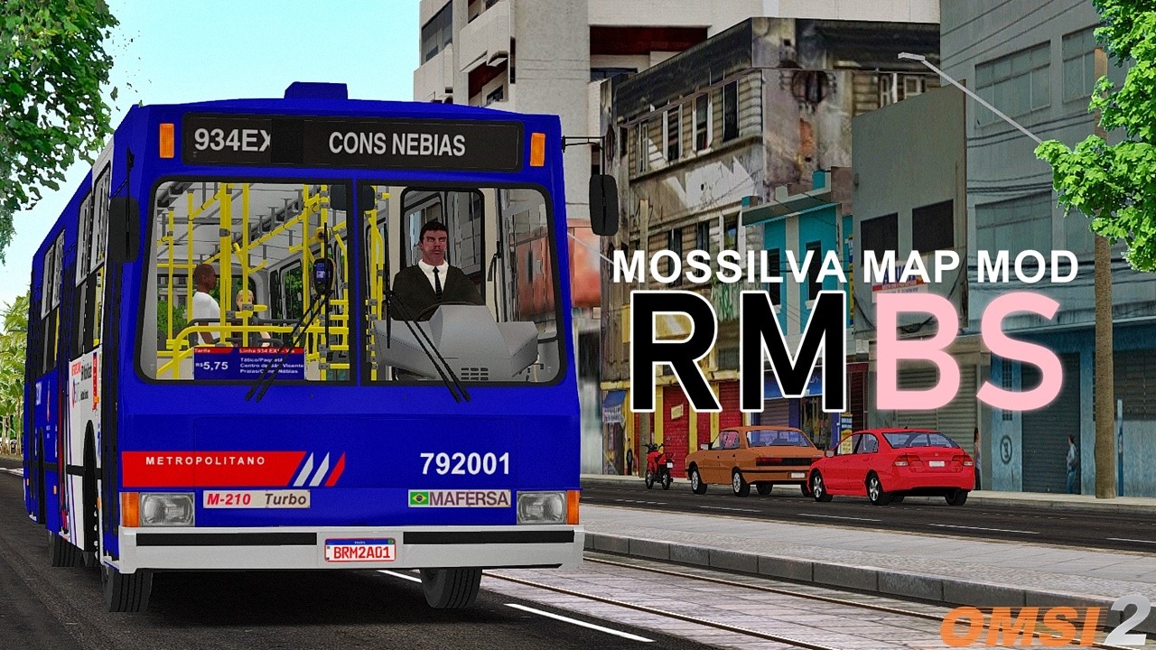 Mapa Bolsão V: RMBS - Linha 934EX Sentido Praia Grande - OMSI 2
