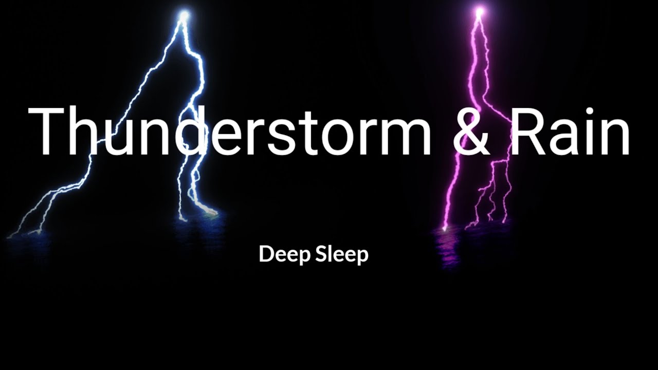Rain and Thunder Sounds for Sleeping | Black Screen | 30 Minutes Insomnia Relief