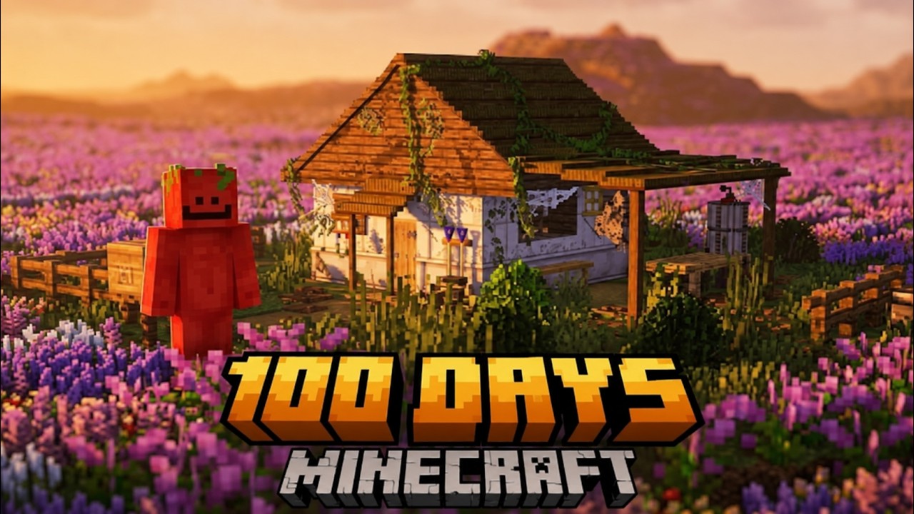 100 DAYS ON AN ABANDONED APIARY IN MINECRAFT