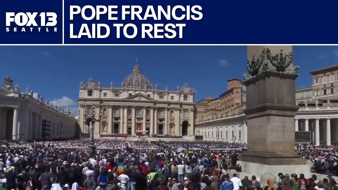 Pope Francis laid to rest in front of 250,000 in attendance