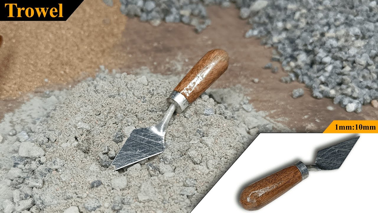 How To Make a SCALED MINI TROWEL || Scale 1:10 || As Per Standards ||