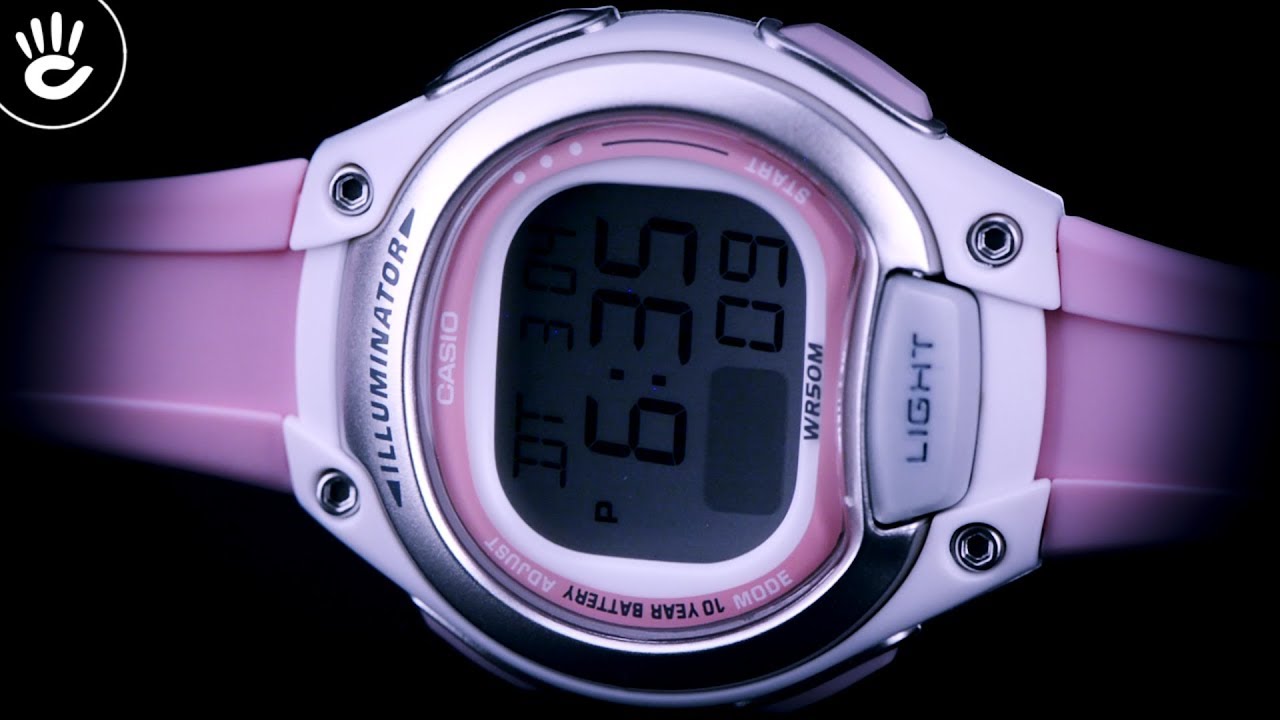 Review Đồng Hồ Casio LW-203-4AVDF phi&ecirc;n bản d&acirc;y đeo ca su tone m&agrave;u hồng thời trang