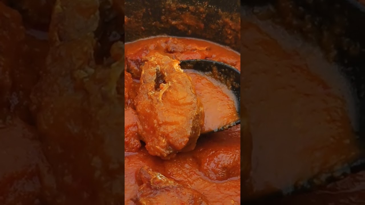 Fry fish in tomato sauce😛