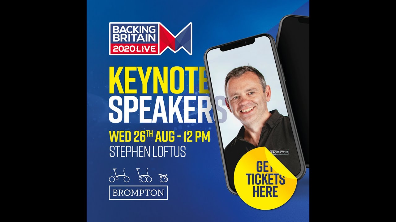 #BBLive2020: Keynote speaker - Stephen Loftus CCO at Brompton Bikes