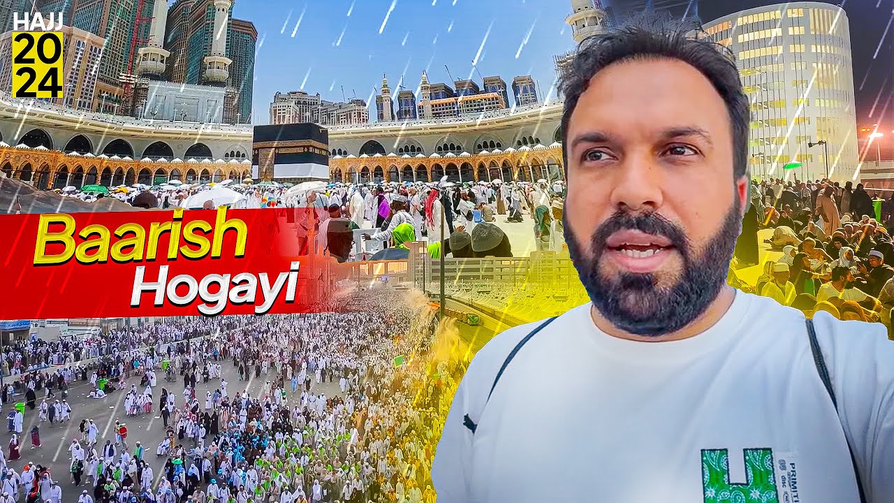 Tawaf E Ziyarat Hajj 2024, Sa'ee, Jamarat, Rain in Makkah 😍